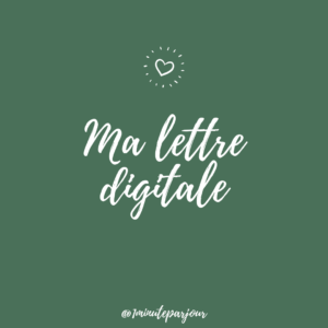 Lettre digitale pour la Fête des mères